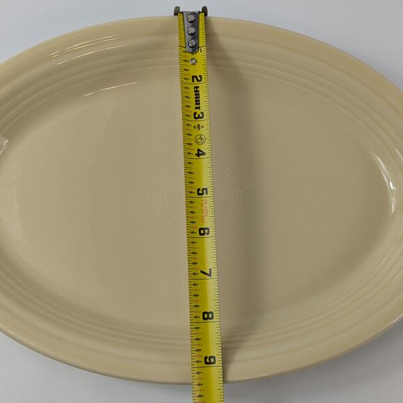 Fiestaware Ivory 13 5/8 Serving Platter Tray Retired Replacement Modern 08-24 - Picture 11 of 12